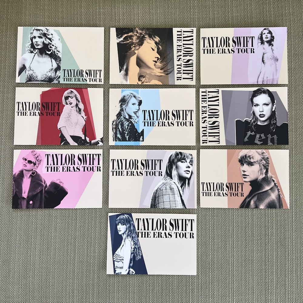 Taylor Swift The Eras Tour VIP Postcard Set of 10